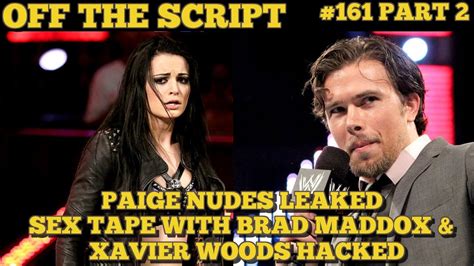 xavier woods and paige video|WWE star Paiges sex tape with Brad Maddox leaked